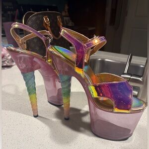 Size 8 pleasers unicorn heels 7 inches